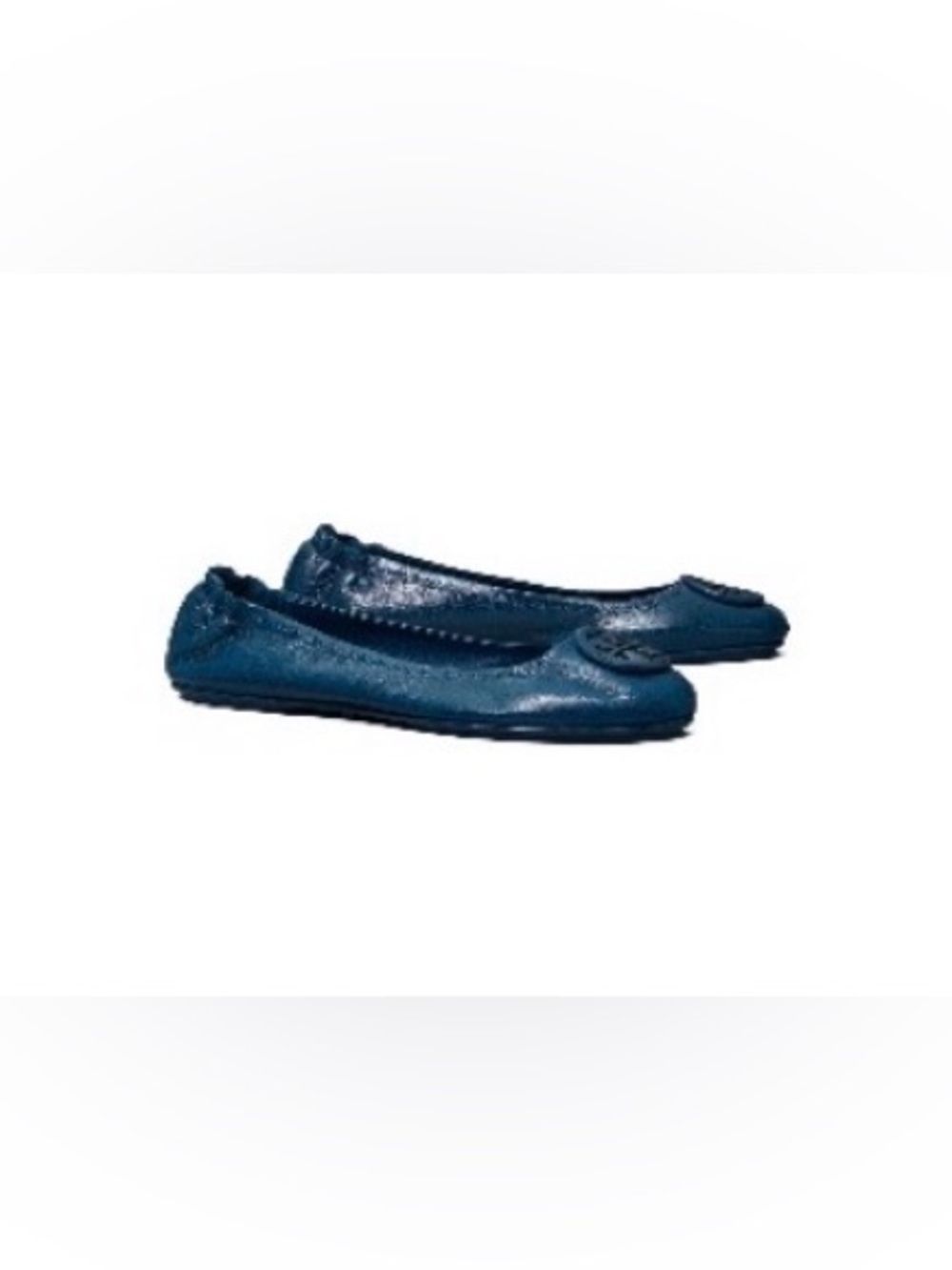 Tory Burch Minnie Travel Ballet Flats in Night Voyage (deep blue)